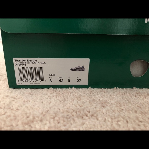 Puma Thunder Electric Grey Violet BlackQuiet Shade - Picture 5 of 5